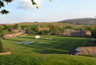 Playing field of the Sedbergh Boarding School in England