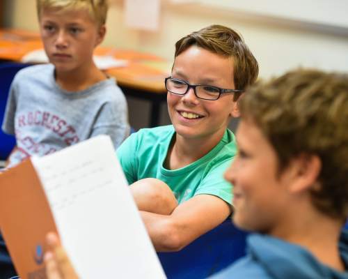 Happy faces during the English lessons