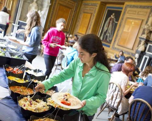 Dinner at the boarding school