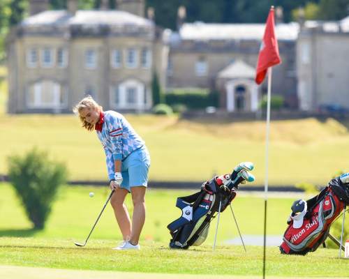 Golf training with professional coaching
